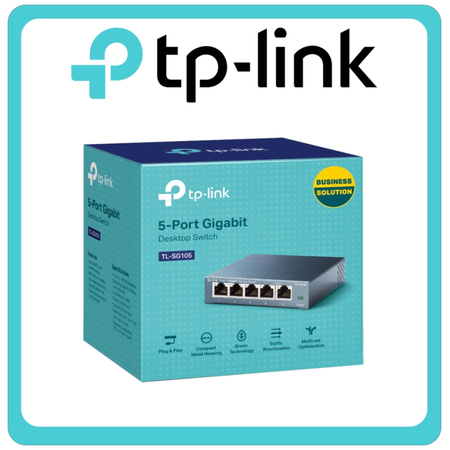 TP-LINK TL-SG105 V6 Unmanaged L2 Switch με 5 Θύρες Gigabit (1Gbps) Ethernet 0130050120