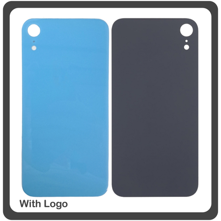 HQ OEM Συμβατό Για Apple iPhone XR, iPhoneXR (A2105, A1984) Rear Back Battery Cover with Camera Smal Hole Πίσω Κάλυμμα Πλάτη Καπάκι Μπαταρίας Blue Μπλε (Grade AAA+++)