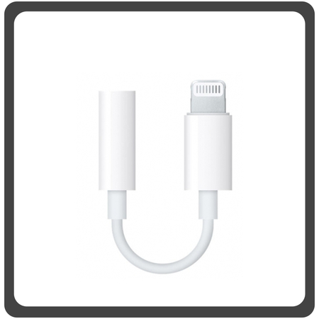 Original Apple Lightning to Headphone Jack Adapter 3,5mm Καλώδιο Αντάπτορας MMX62ZM/A White Άσπρο (Service Pack by Apple)