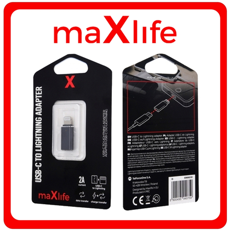 Maxlife Αντάπτορας-Μετατροπέας USB-C Female Σε Lightning Male
