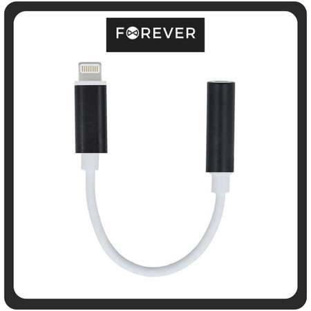 Forever Αντάπτορας-Μετατροπέας Lightning Male Σε 3.5mm Female Black ΜαύροForever Αντάπτορας-Μετατροπέας Lightning Male Σε 3.5mm Female Black Μαύρο