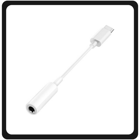 OEM Αντάπτορας-Μετατροπέας USB Type-C Male Σε 3.5mm Female White Άσπρο