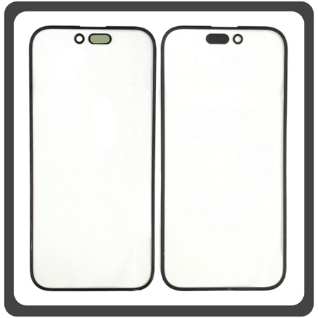 HQ OEM Συμβατό Με Apple iPhone 14 Pro Max (A2894, A2651, A2893) Premium Aftermarket Front Glass For Refurbished Μπροστινό Τζαμάκι Για Ανακατασκευή Black Μαύρο (Premium A+​)