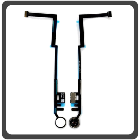 HQ OEM Συμβατό Για Apple iPad Air (A1474, A1475), iPad Air 5 (A2589, A2591) Home Button Κεντρικό Κουμπί + Flex Cable White Άσπρο (Grade AAA+++)