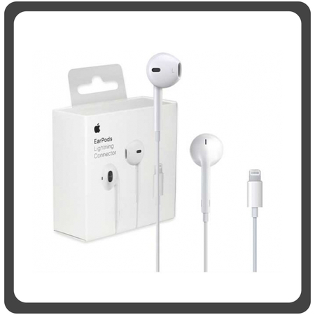 Γνήσιο Original Apple Earpods Wired With Lightning Connector Audio Stereo Handsfree Earphones Ακουστικά Με Μικρόφωνο MMTN2ZM/A White Άσπρο (Service Pack by Apple)