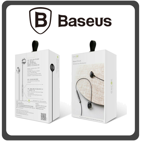 Baseus Encok H06 In-Ear Handsfree με Βύσμα 3.5mm Black Μαύρο