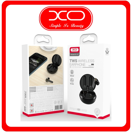 XO X7 TWS In-ear Bluetooth Handsfree Ακουστικά με Θήκη Φόρτισης Black Μαύρα