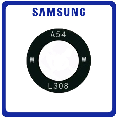 Γνήσια Original Samsung Galaxy A54 (SM-A546V, SM-A546U) Rear Back Camera Glass Lens Wide Πίσω Τζαμάκι Κάμερας Black Μαύρο GH64-09047A (Service Pack By Samsung)