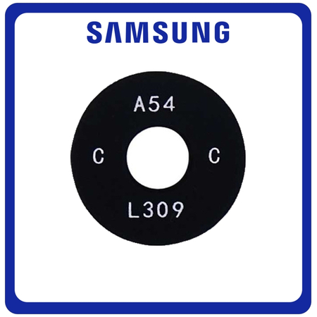 Γνήσια Original Samsung Galaxy A54 (SM-A546V, SM-A546U) Rear Back Camera Glass Lens Macro Πίσω Τζαμάκι Κάμερας Black Μαύρο GH64-09049A (Service Pack By Samsung)