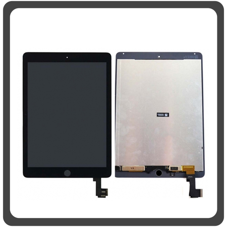 OEM HQ Apple iPad Air 2 Air2 ( A1566, A1567, iPad5,3 , iPad5,4) IPS LCD Display Aseembly Screen Οθόνη + Touch Digitizer Unit Μηχανισμός Aφής Black Μαύρο (Grade AAA+++)