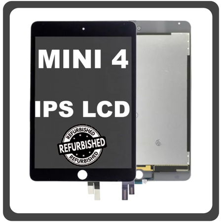 iPad mini 4 (2015) (A1538, A1550, iPad5,1, iPad5,2) IPS LCD Display Aseembly Screen Οθόνη + Touch Digitizer Unit Μηχανισμός Aφής Space Gray Μαύρο With Dormancy Function (Ref By Apple)
