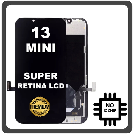 HQ OEM Συμβατό Για Apple iPhone 13 Mini (A2628, A2481) Super Retina XDR OLED LCD Display Screen Assembly Οθόνη + Touch Screen DIgitizer Μηχανισμός Αφής Black Μαύρο Without IC Chip (Grade AAA+++)
