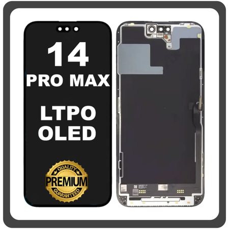 Original Apple iPhone 14 Pro Max (A2894, A2651, A2893) LTPO Super Retina XDR OLED LCD Οθόνη Black Μαύρο Pulled