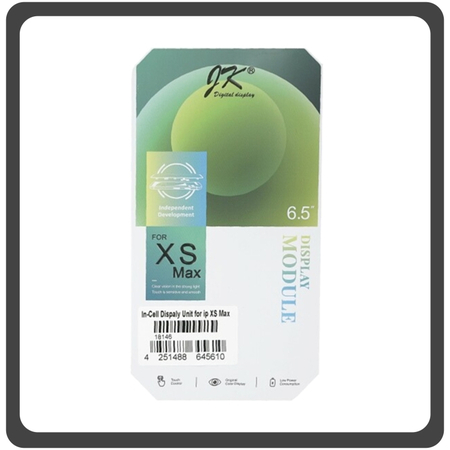 HQ OEM Συμβατό Για Apple iPhone XS Max (A1921, A2101) JK Premium In-Cell LCD Display Screen Assembly Οθόνη + Touch Screen Digitizer Μηχανισμός Αφής + Frame Bezel Πλαίσιο Σασί Black Μαύρο (Premium A+)