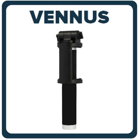 Vennus Selfie Stick Με Καλώδιο 3.5mm Black Μαύρο