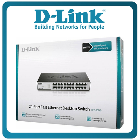 D-Link DES-1024D Unmanaged L2 Switch με 24 Θύρες Gigabit (4,8Gbps) Ethernet DES-1024D