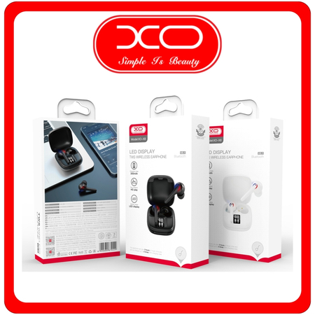 XO X8 In-ear Bluetooth Handsfree Ακουστικά με Θήκη Φόρτισης Μαύρα​