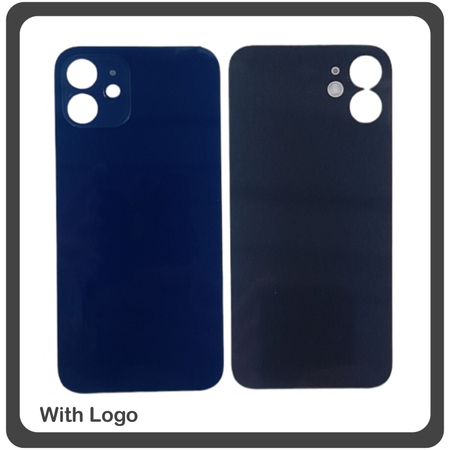 HQ OEM Συμβατό Για iPhone 12, iPhone12 (A2403, A2172, A2402) Premium Aftermarket Rear Back Battery Cover with Camera Big Hole Πίσω Κάλυμμα Πλάτη Καπάκι Μπαταρίας Blue Μπλε (Premium A+​)