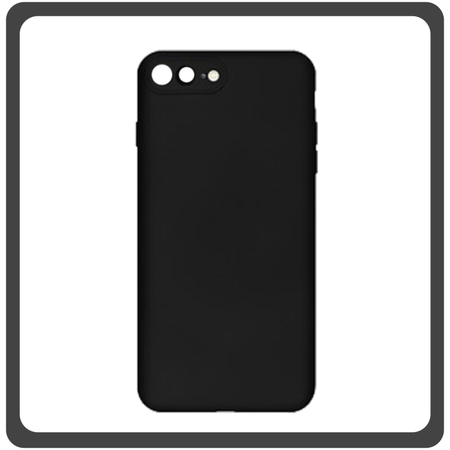 Θήκη Πλάτης - Back Cover, Silicone Σιλικόνη Black Μαύρο For iPhone 7 Plus/8 Plus