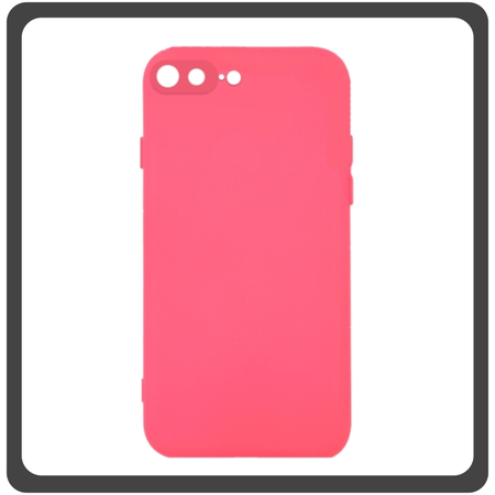 Θήκη Πλάτης - Back Cover, Silicone Σιλικόνη Fuchsia Φούξια For iPhone 7 Plus/8 Plus