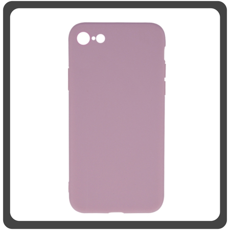 Θήκη Πλάτης - Back Cover, Silicone Σιλικόνη Powder Pink Ροζ Matt TPU For iPhone 7/8/SE 2020/SE 2022