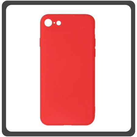 Θήκη Πλάτης - Back Cover, Silicone Σιλικόνη Red Κόκκινο For iPhone 7/8/SE 2020/SE 2022