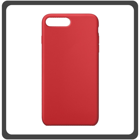 Θήκη Πλάτης - Back Cover, Silicone Σιλικόνη Red Κόκκινο For iPhone 7 Plus/8 Plus
