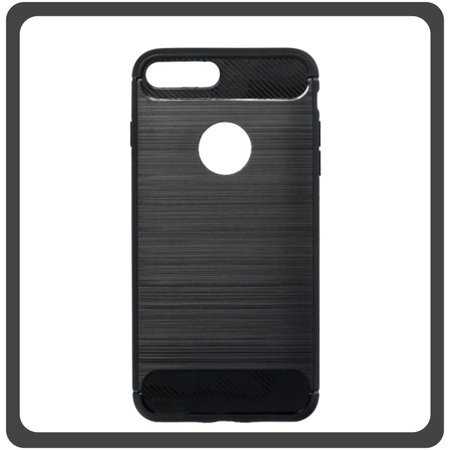 Θήκη Πλάτης - Back Cover, Silicone Σιλικόνη Black Μαύρο For iPhone 7 Plus/8 Plus