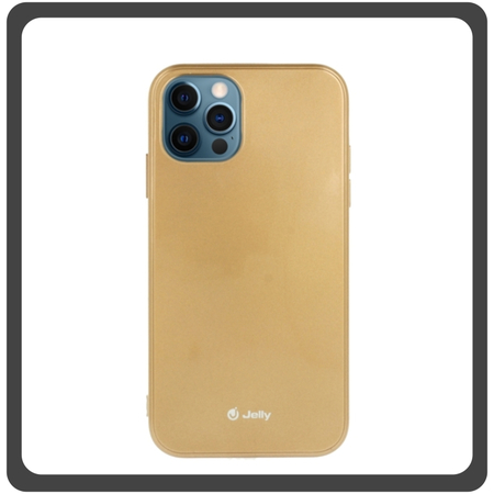Jelly Θήκη Πλάτης - Back Cover, Silicone Σιλικόνη TPU Gold Χρυσό For iPhone 13 Pro