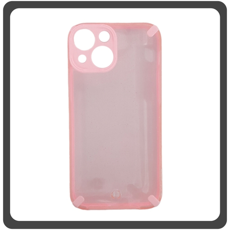 Θήκη Πλάτης - Back Cover, Silicone Σιλικόνη Armor Hybrid TPU+PC Glitter Pink Ροζ For iPhone 13 Mini