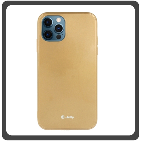 Jelly Θήκη Πλάτης - Back Cover, Silicone Σιλικόνη 360 TPU Gold Χρυσό For iPhone 13 Pro Max
