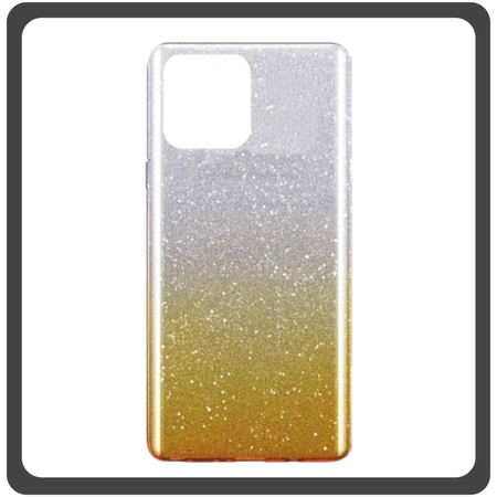 Θήκη Πλάτης - Back Cover, Silicone Σιλικόνη Glitter Powder Gold Χρυσό For iPhone 13​