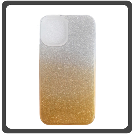 Θήκη Πλάτης - Back Cover, Silicone Σιλικόνη Glitter Powder Gold Χρυσό For iPhone 12 Pro Max