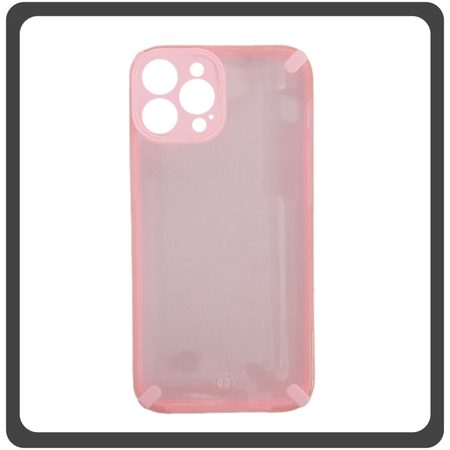 Θήκη Πλάτης - Back Cover, Silicone Σιλικόνη Armor Hybrid TPU Glitter Pink Ροζ For iPhone 12 Pro