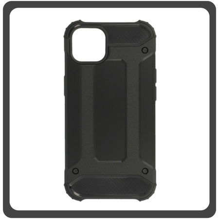 Θήκη Πλάτης - Back Cover, Silicone Σιλικόνη Armor Carbon Hybrid TPU Black Μαύρο For iPhone 12 Pro Max