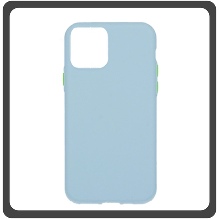 Θήκη Πλάτης - Back Cover, Solid Silicone Σιλικόνη TPU Blue Μπλε For iPhone 12 Mini