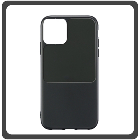 Θήκη Πλάτης - Back Cover, Silicone Σιλικόνη Window TPU Black Μαύρο For iPhone 12 Mini