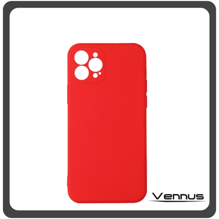Vennus Θήκη Πλάτης - Back Cover, Lite Silicone Σιλικόνη Red Κόκκινο For iPhone 12 Pro Max
