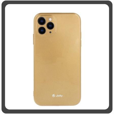 Jelly Θήκη Πλάτης - Back Cover, Silicone Σιλικόνη TPU Gold Χρυσό For iPhone 11 Pro