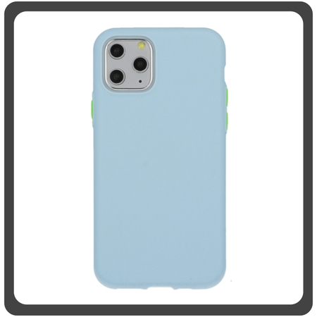 Θήκη Πλάτης - Back Cover, Solid Silicone Σιλικόνη TPU Blue Μπλε For iPhone 11 Pro