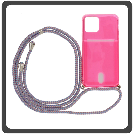 Θήκη Πλάτης - Back Cover, Silicone Σιλικόνη Strap TPU Pink Ροζ For iPhone 11 Pro