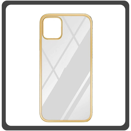 Θήκη Πλάτης - Back Cover, Silicone Σιλικόνη Electro Gold Χρυσό For iPhone 11 Pro