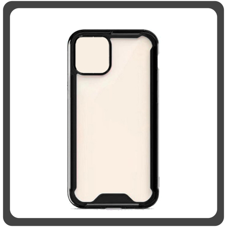 Θήκη Πλάτης - Back Cover, Silicone Σιλικόνη Acrylic Black Μαύρο For iPhone 11 Pro Max