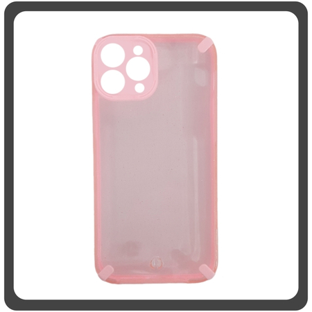 Θήκη Πλάτης - Back Cover, Silicone Σιλικόνη Armor Hybrid TPU Glitter Pink Ροζ For iPhone 11 Pro