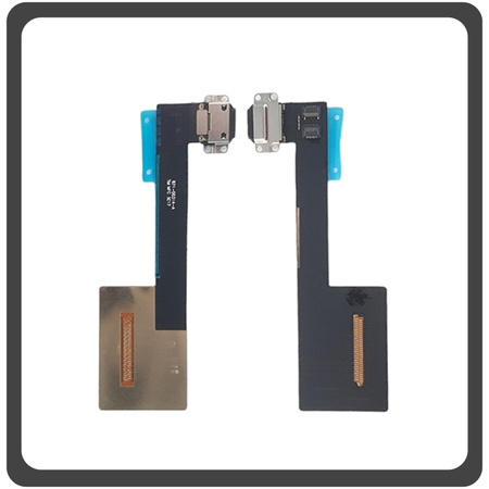 HQ OEM Συμβατό Για Apple iPad Pro 9.7''(2016) (A1673, A1674, A1675, iPad6,4, iPad6,3) Lightning USB Charging Dock Connector Flex Sub Board, Καλωδιοταινία Υπό Πλακέτα Φόρτισης Black Μαύρο (Grade AAA+++)