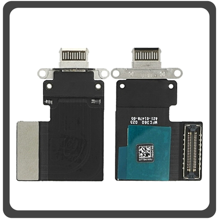 HQ OEM Apple iPad Pro 11'' (2018) (A2013, A1934, A1980, A1979) Charging Dock Connector Lightning Flex Καλωδιοταινία Κονέκτορας Φόρτισης White Άσπρο (Premium A+)
