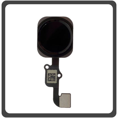 Γνήσια Original Apple iPhone 6S, iPhone 6 S (A1633, A1688), iPhone 6S+, iPhone 6S Plus (A1634, A1687) Home Button Κεντρικό Κουμπί + Flex Cable Space Gray Μαύρο
