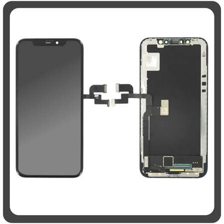 Γνήσια Original Apple Iphone X, IphoneX (A1901, A1865, A1902, A1903​​) Amoled, Oled Soft LCD Display Screen Οθόνη + Touch Screen Digitizer Μηχανισμός Οθόνης Αφής Black (Pulled By Foxconn)