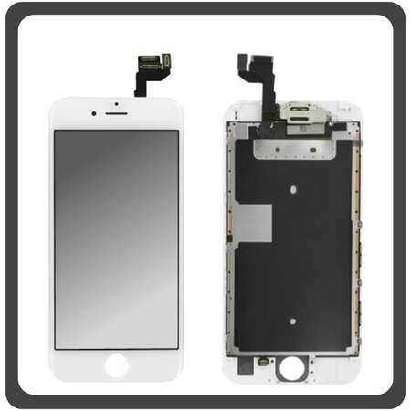 Γνήσια Original Iphone 6s (A1633, A1688, A1691, A1700) Lcd Display Screen Οθόνη + Digitizer Touch Screen Μηχανισμός Αφής Λευκό White + Small Parts (Pulled By Foxconn)