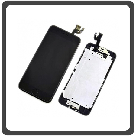 Original Γνήσια Iphone 6 ( A1549 A1586 A1589 A1522 A1524 A1593​ ) Lcd Display Screen Οθόνη + Touch Screen Digitizer Μηχανισμός Αφής Black Μαύρο + Small Parts Μικρά Εξαρτήματα (Pulled By Foxconn)